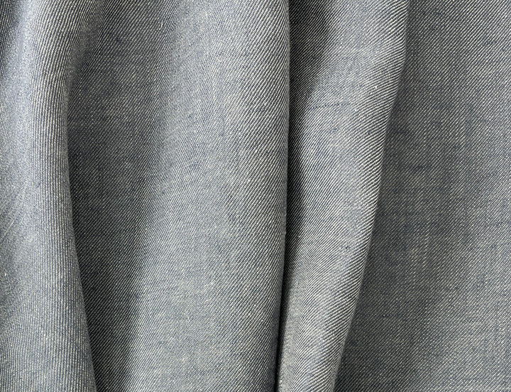 Two-Tone Chambray Twill | 100% Linen Fabric 8331 8332