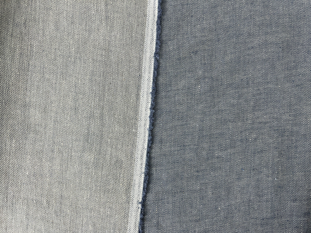 Two-Tone Chambray Twill | 100% Linen Fabric 8331 8332