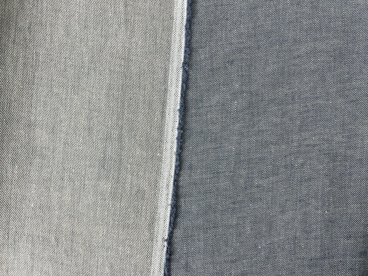 Two-Tone Chambray Twill | 100% Linen Fabric 8331 8332
