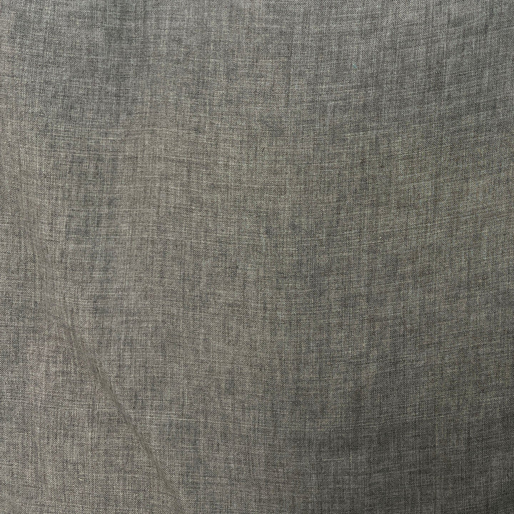 100% Linen Soft&Crisp Fabric 21s Vintage Chambray Greenish gray 8343