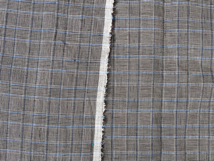 Lightweight Glen Plaid | Linen Cotton Blend Fabric 7798 7799 8060