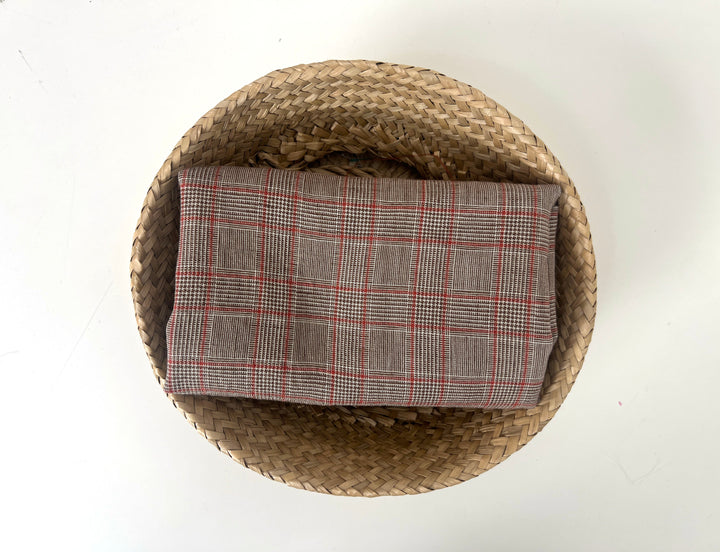 Lightweight Glen Plaid | Linen Cotton Blend Fabric 7798 7799 8060