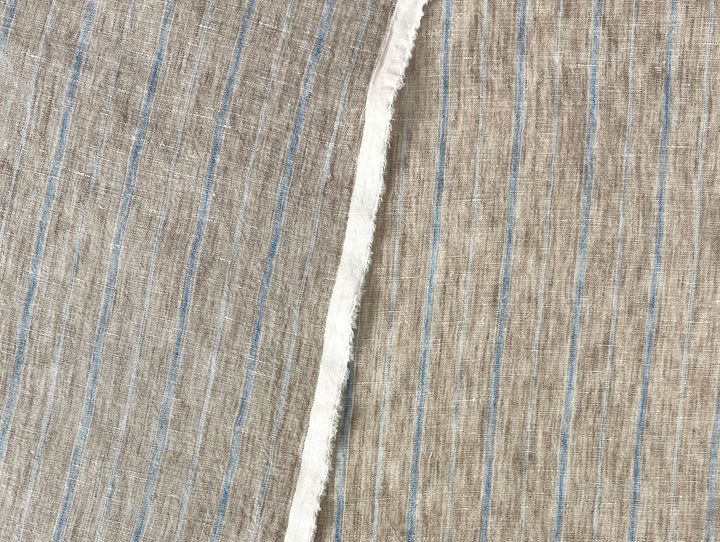 100% Linen Fabric Delave Stripe  Lightweight 7500 7501 7751 7723 7724
