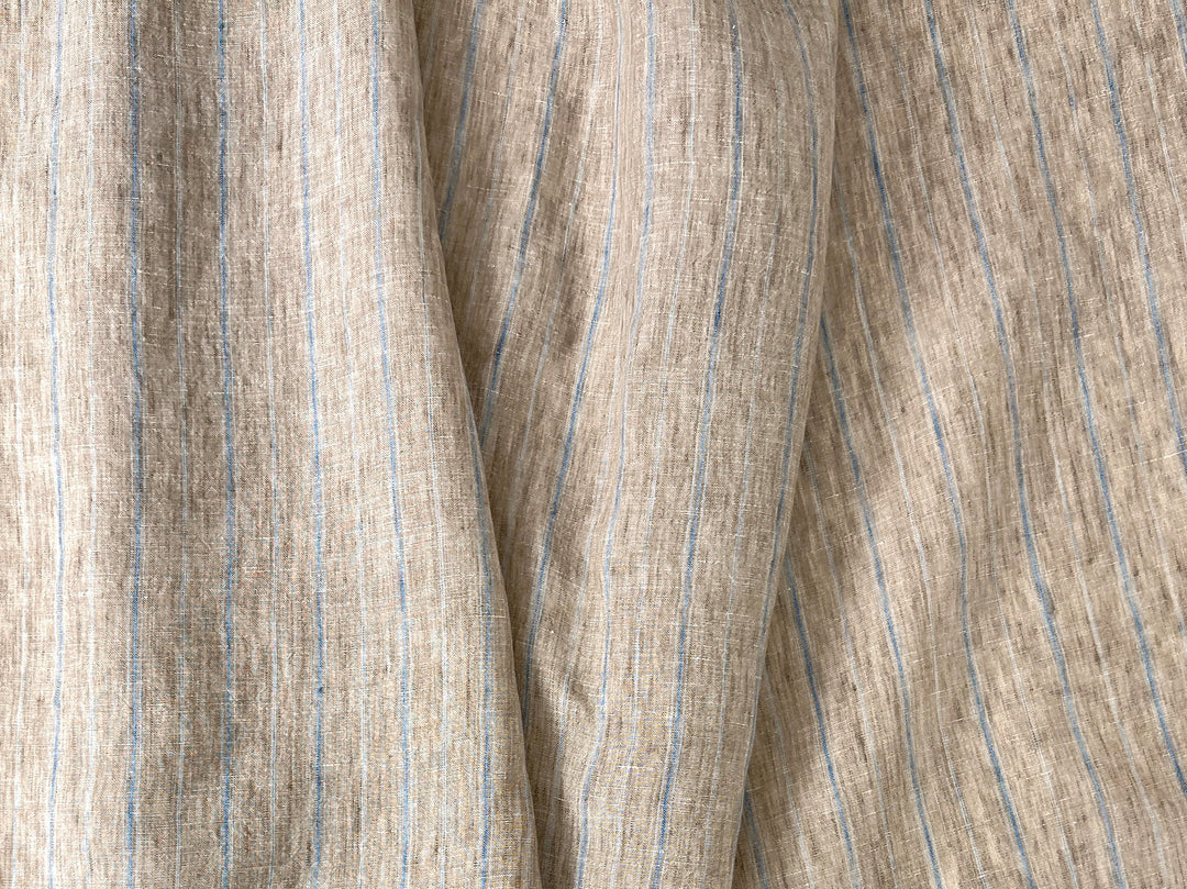 100% Linen Fabric Delave Stripe  Lightweight 7500 7501 7751 7723 7724