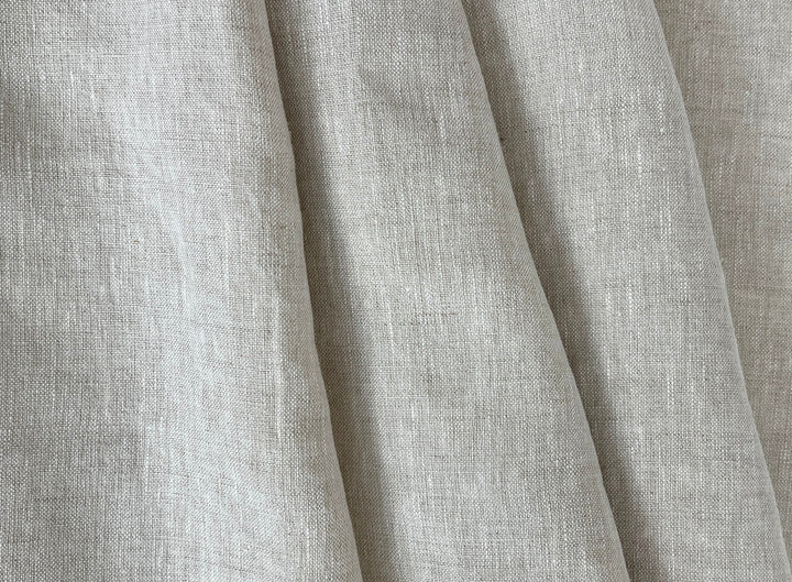 100% Linen Fabric – Medium to Heavyweight, Soft Finish Natural(light) 8236