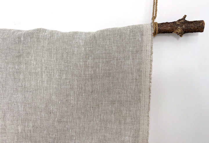 100% Linen Fabric – Medium to Heavyweight, Soft Finish Natural 8183