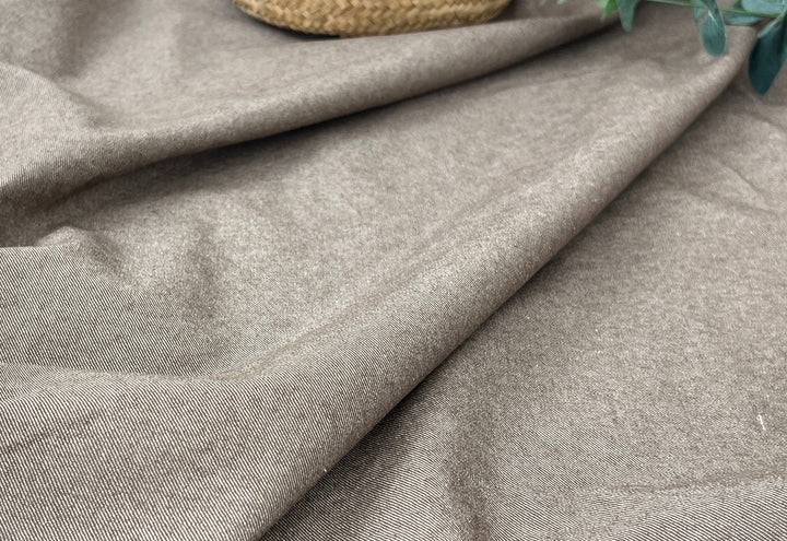 Two-Tone High-Density Twill Fabric | Linen Cotton Blend | Medium-Heavy Weight 8424 8425 8426