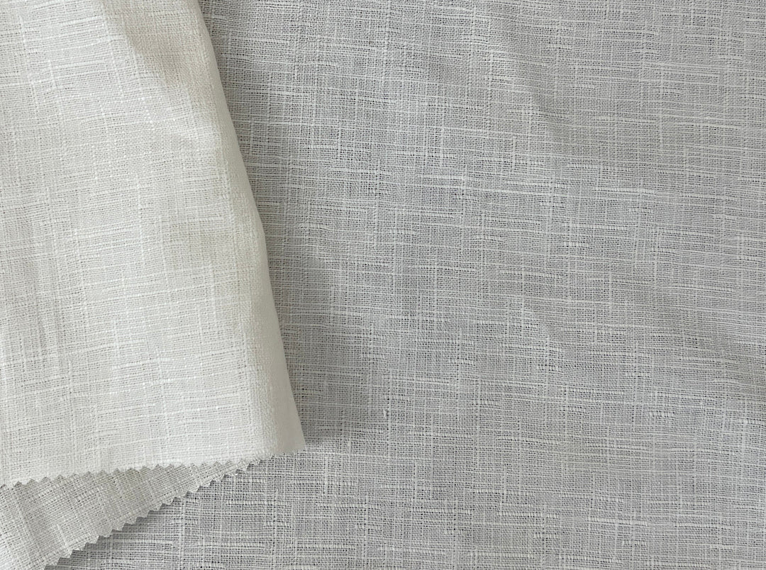 Textured Slub Linen Blend Dobby Fabric | Medium-Heavy Weight | 46"  3243 3336