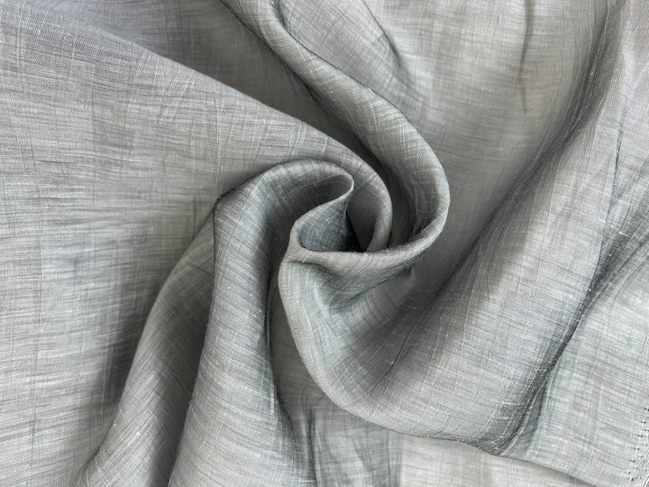 Textured Crushed Linen Blend Fabric | Creased Wrinkle Effect | 54"