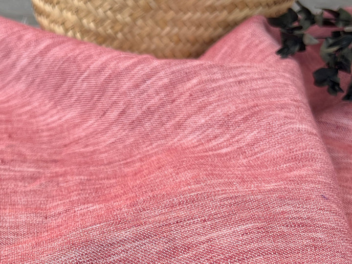 Double-Face Linen Cotton Fabric | Two-Tone Reversible Weave | 52" 6953 6954 6955 6956