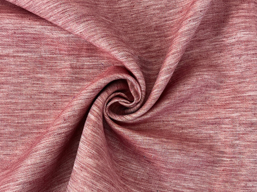 Double-Face Linen Cotton Fabric | Two-Tone Reversible Weave | 52" 6953 6954 6955 6956