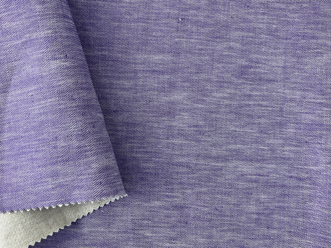 Double-Face Linen Cotton Fabric | Two-Tone Reversible Weave | 52" 6953 6954 6955 6956