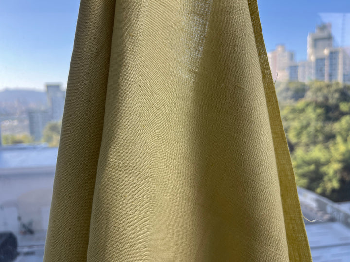 Linden Green 100% Linen Fabric | Pre-Washed Soft Hand | Medium to Heavy Weight 8427