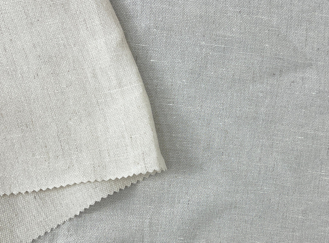 Pre-Washed Linen Rayon Cotton Blend Fabric | Subtle Flax Fleck Dobby | 44''  3059