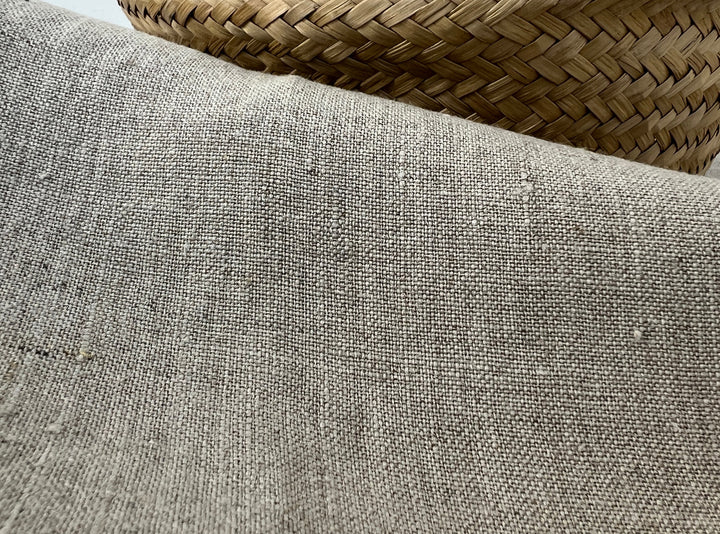 100% Linen Fabric – Medium to Heavyweight, Soft Finish | Flax Natural   7592