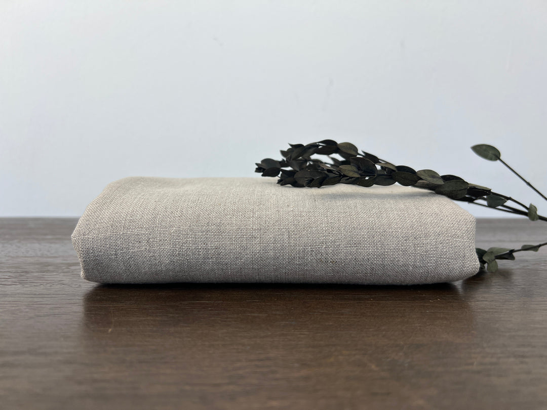 100% Linen Fabric – Medium to Heavyweight, Soft Finish | Flax Natural   7592