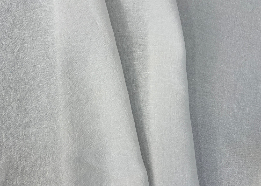 100% Linen Fabric | High-Twist 9s Yarn | Snow White | Medium-Heavy Weight 4942