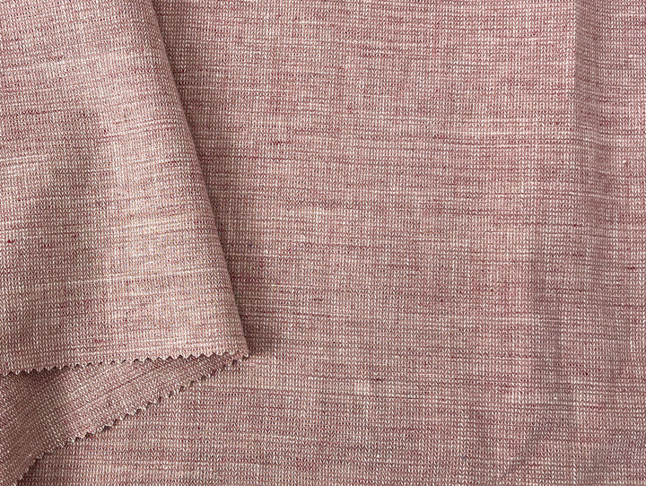 Linen Blend Fabric | Micro Herringbone Twill | Medium Weight | 51"