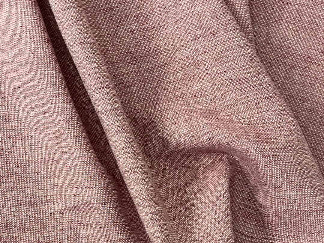 Linen Blend Fabric | Micro Herringbone Twill | Medium Weight | 51"