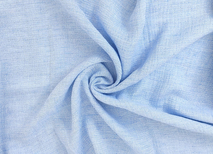 Cloud 9 100% Linen Waffle Tweed Fabric 7876 7877 7878 7879 7880 - The Linen Lab - Blue(Light)