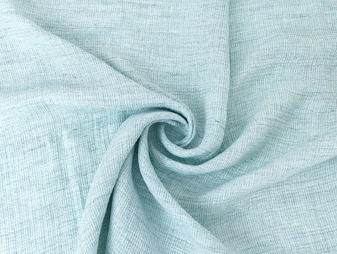 Cloud 9 100% Linen Waffle Tweed Fabric 7876 7877 7878 7879 7880 - The Linen Lab - Gray