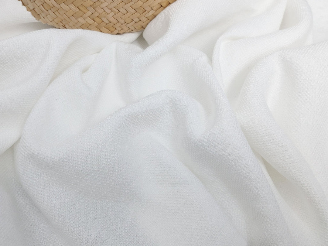 Heavy Weight Linen Rayon Stretch Fabric with Dobby Weave and Excellent Drape 6317 6414 6874 7229 - The Linen Lab - Black