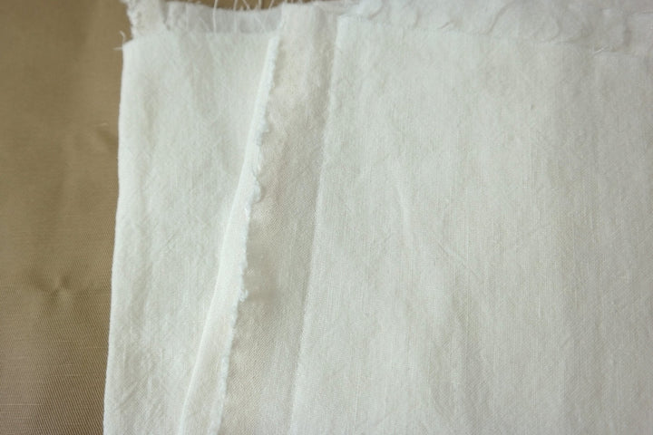 High Twisted 100% Linen Fabric Medium Weight 14S 6220 6600 6366 7369 - The Linen Lab - Ivory 6220