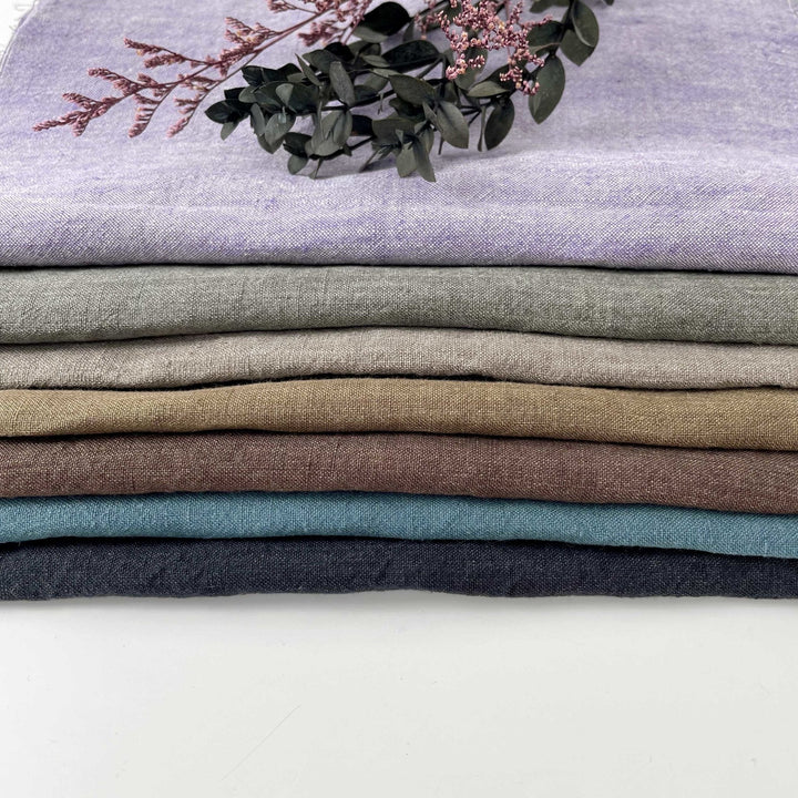 HIGH TWISTED LINEN FABRIC 6373 6374 6562 6311 6769 6863 - The Linen Lab - VIOLET