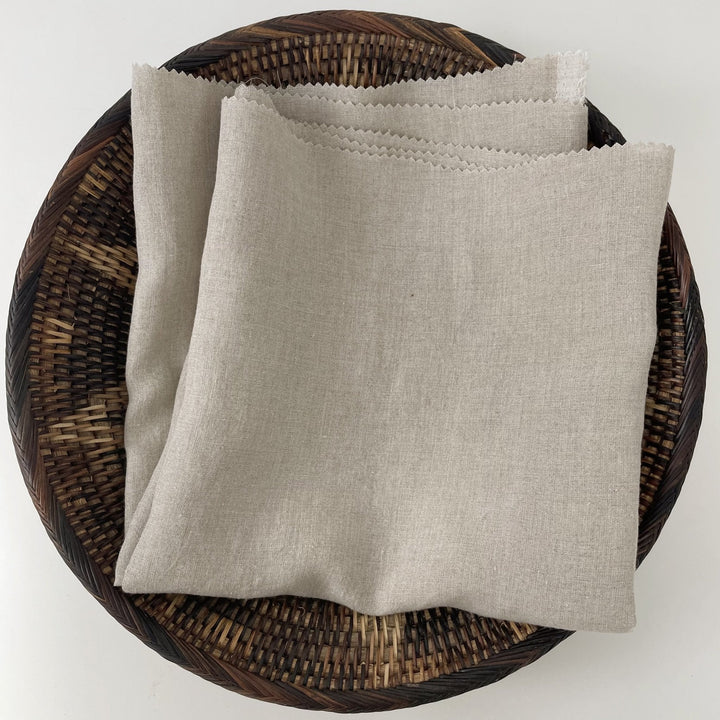 Light Weight High Twisted Linen Fabric 21s 6708 6195 6315 4895 - The Linen Lab - Light Natural
