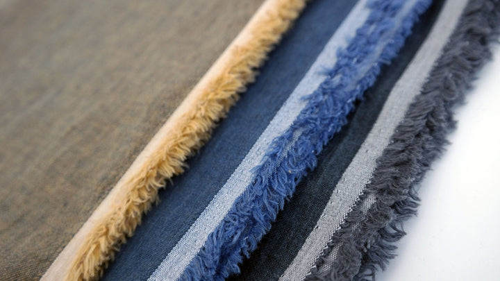 Linen Cotton Denim Twill Fabric (7162 7163 7164) - The Linen Lab - navy