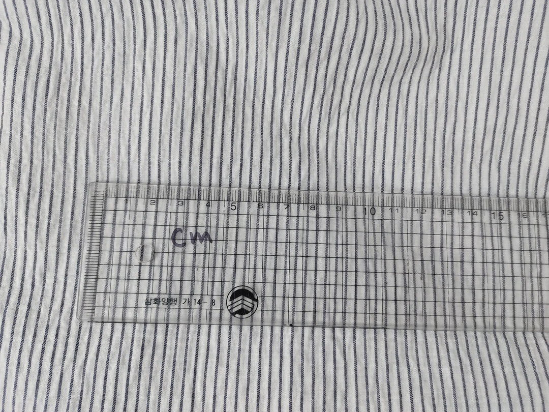 Linen Cotton Double Face Fabric Reversible 2988 - The Linen Lab - Blue
