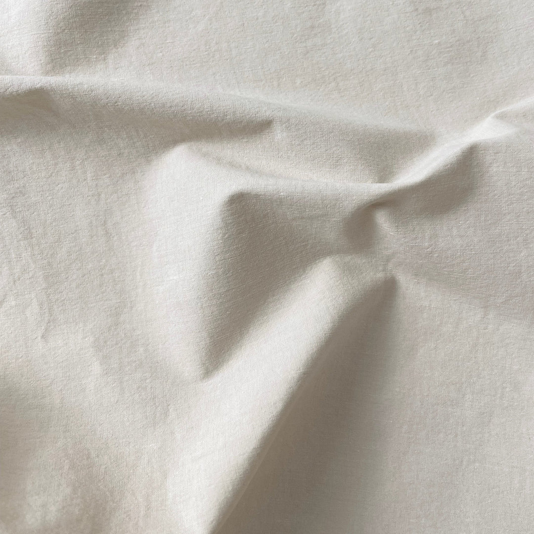 Linen Cotton Nylon Warp Stretch Fabric 7099 7362 7188 - The Linen Lab - Beige
