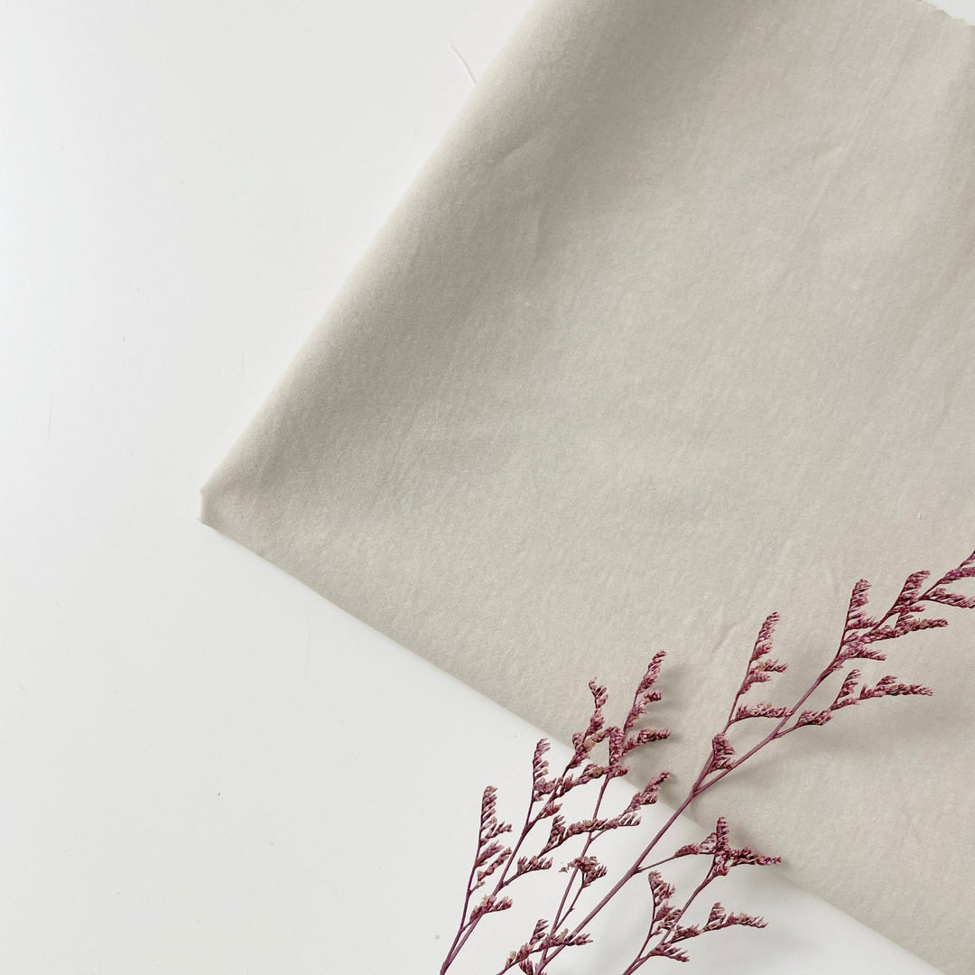 Linen Cotton Nylon Warp Stretch Fabric 7099 7362 7188 - The Linen Lab - Beige
