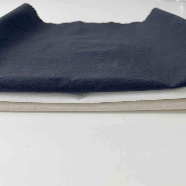 Linen Cotton Nylon Warp Stretch Fabric 7099 7362 7188 - The Linen Lab - Navy