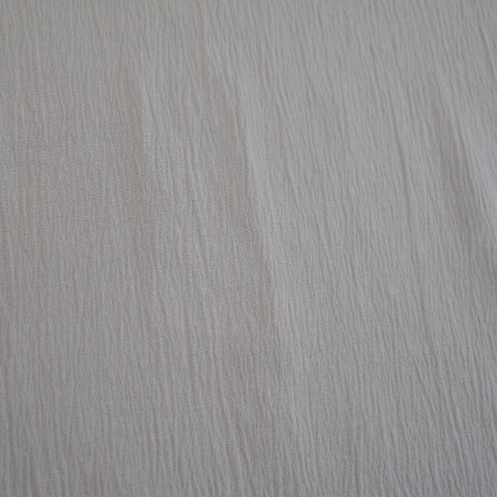 Linen Cotton Span Stretch Fabric with Wrinkle Effect 1652 - The Linen Lab - Beige 1652