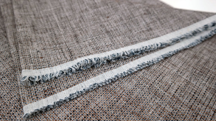 Linen Cotton Tweed Fabric (6203) - The Linen Lab -