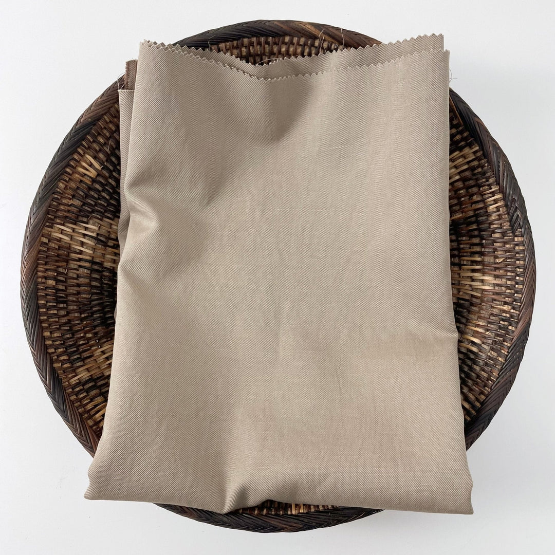 Linen Cotton Twill Fabric 7157 6943 - The Linen Lab - 7157 BEIGE