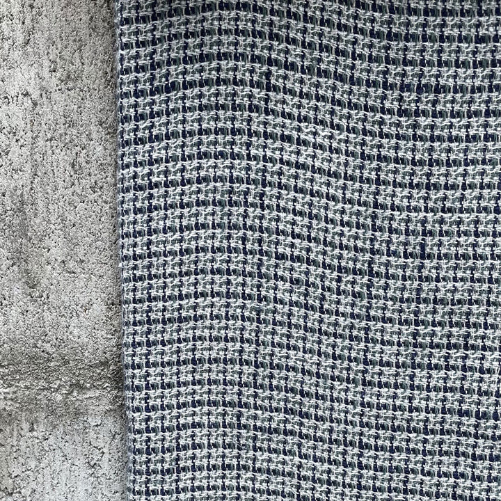 Linen Dobby Tweed Chambray Fabric (6476 6477) - The Linen Lab - Green