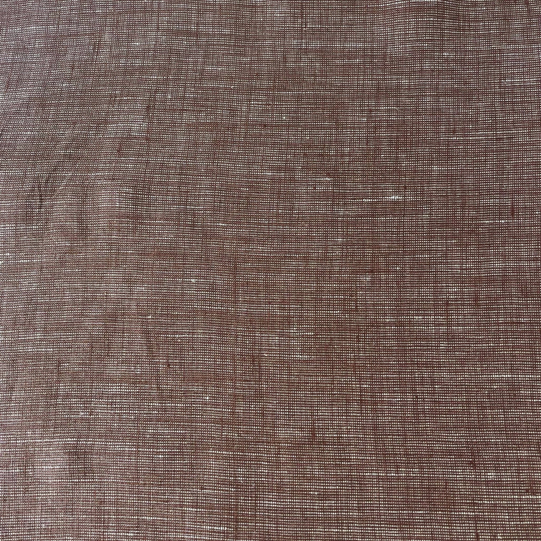 Linen Dot Shape Fabric 4613 6608 - The Linen Lab - Brown
