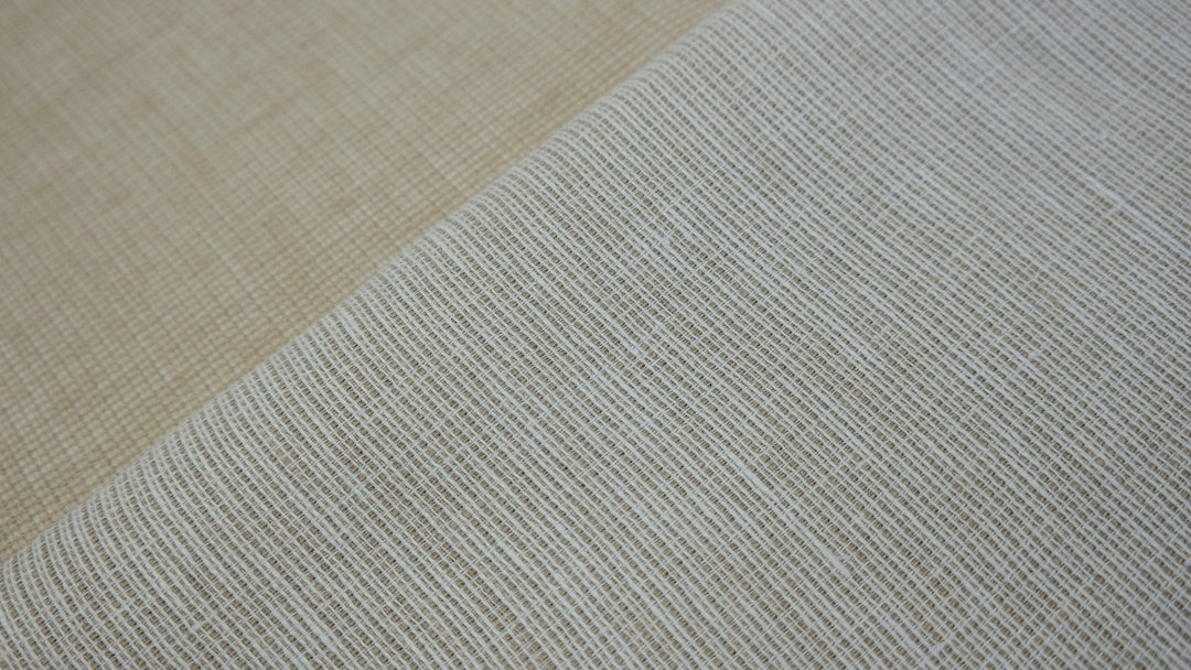 Linen Double Face Fabric (7014) - The Linen Lab - beige