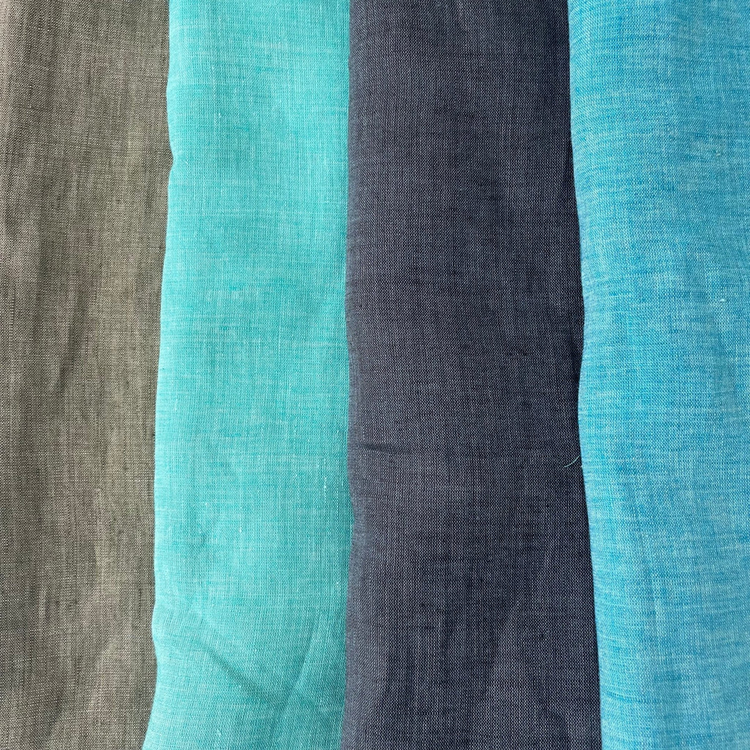 Linen Fabric Light Weight Soft Touch 21S 6591 7246 7041 7021 - The Linen Lab - Green