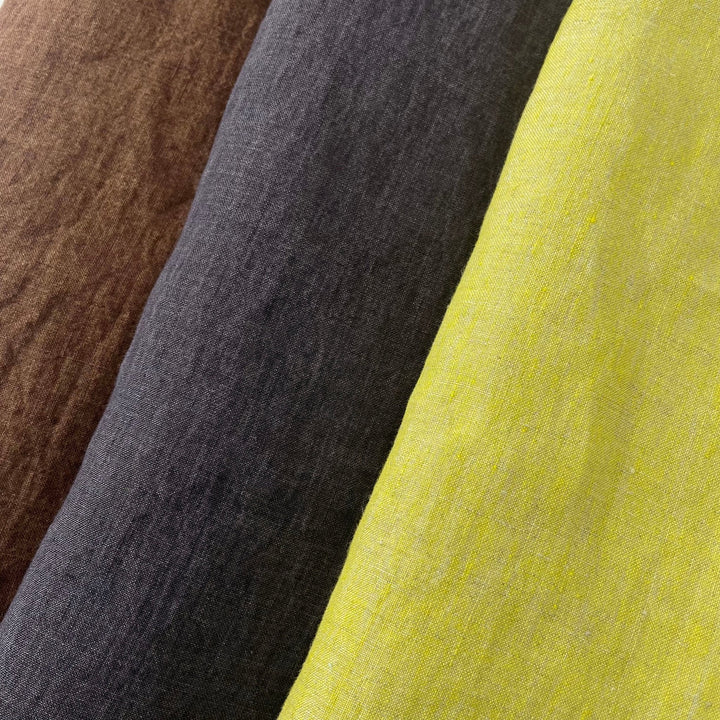 Linen Fabric Light Weight Soft Touch 21S 7365 7366 7260 - The Linen Lab - Grey
