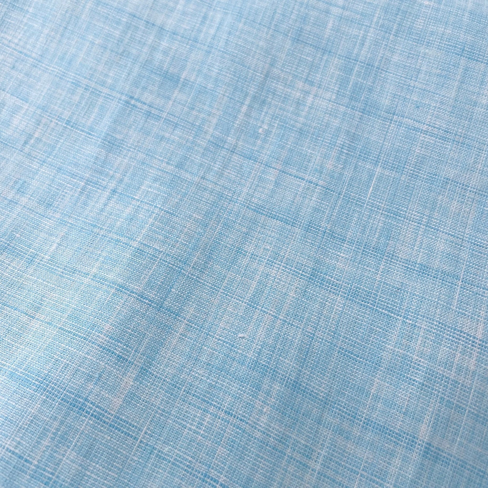 Linen French Melange Fabric Light Weight 4738 - The Linen Lab - Blue