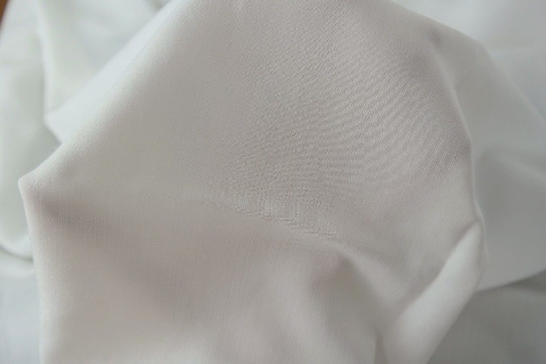 Linen Rayon 40s Thin Fabric 915 967 - The Linen Lab - white
