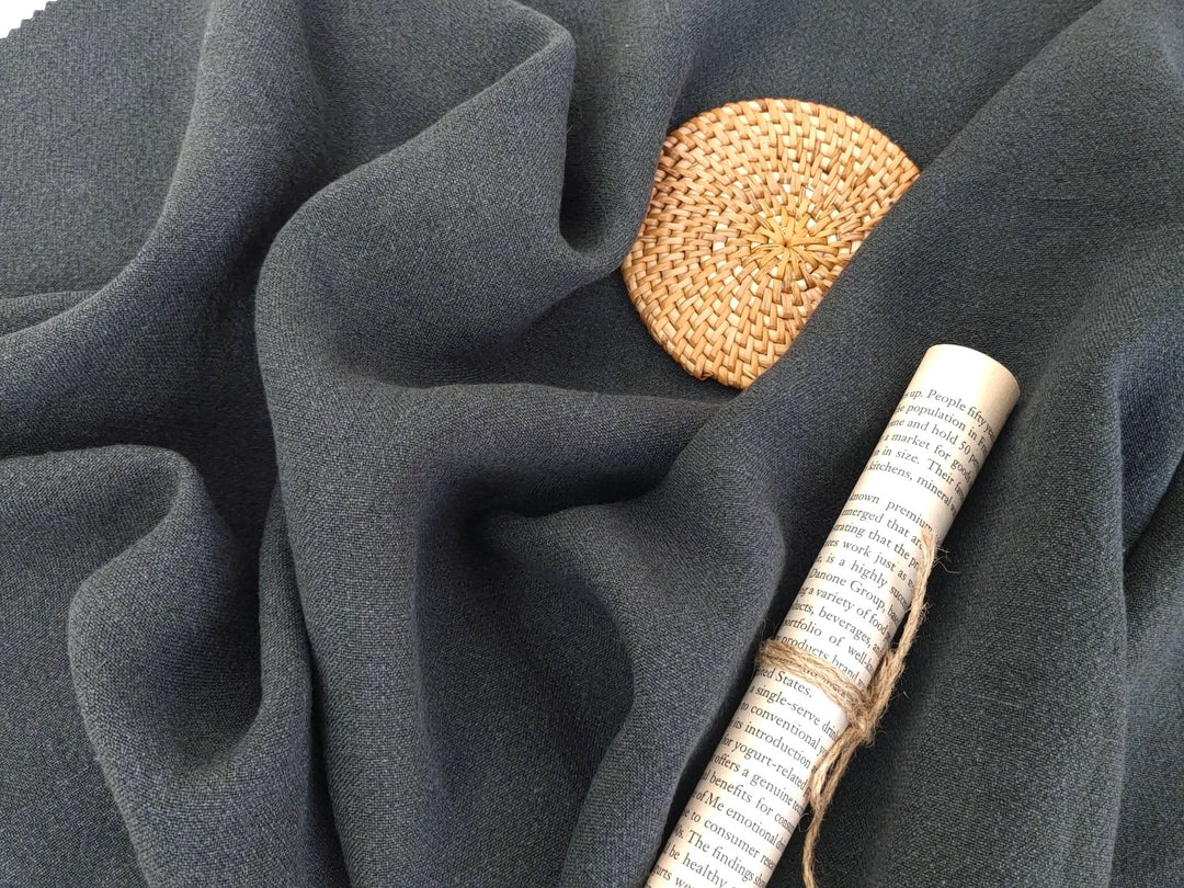 Linen Rayon High Twisted Fabric 4626 - The Linen Lab - Green(Dark)
