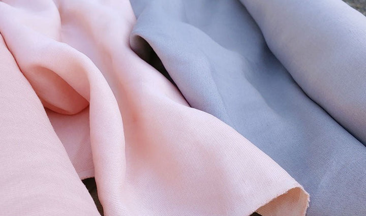 Linen Rayon Satin Fabric (2911 2696) - The Linen Lab - pink