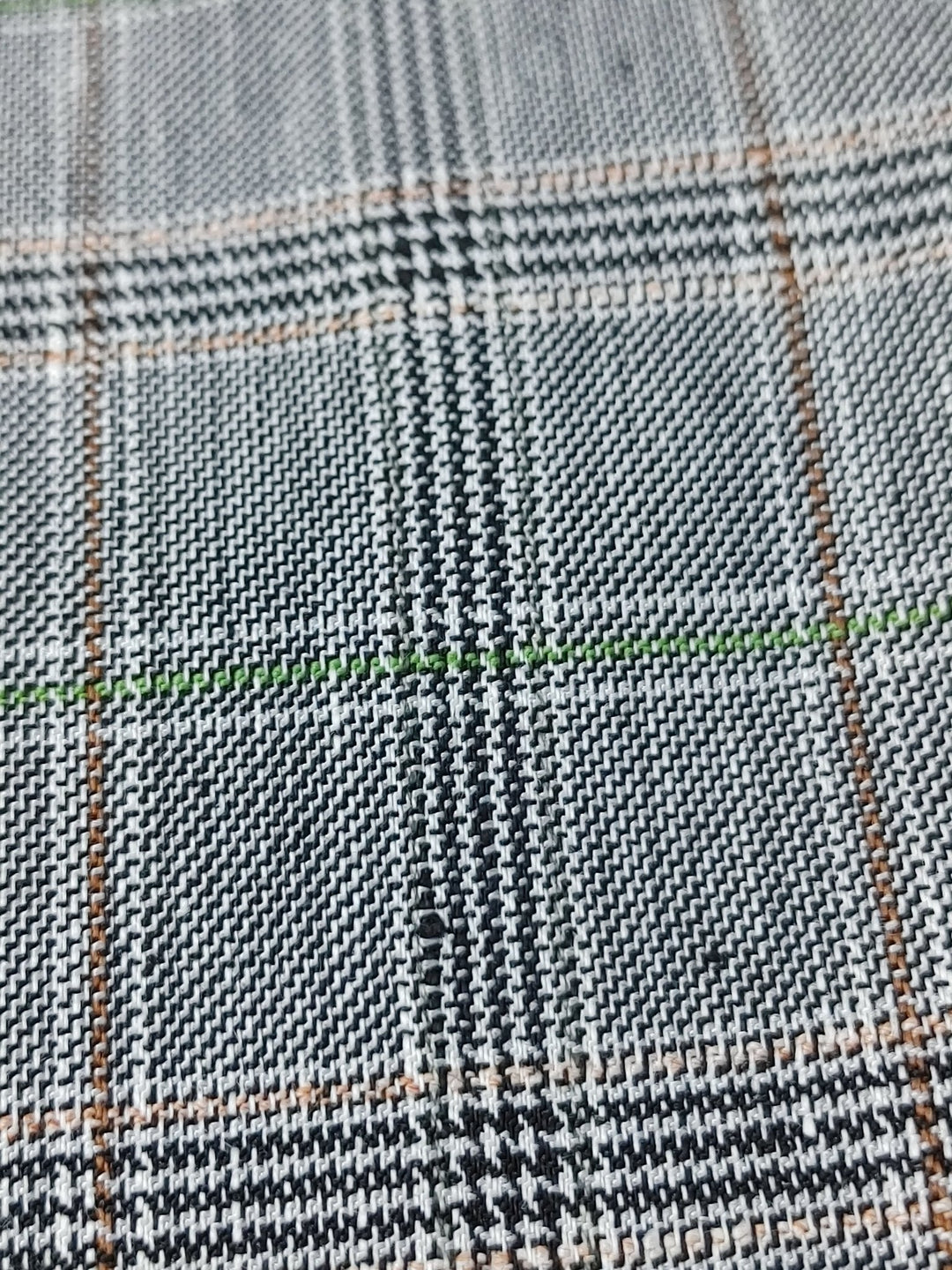 Linen Stretch Plaid Twill Fabric 6230 7828 - The Linen Lab - Pink