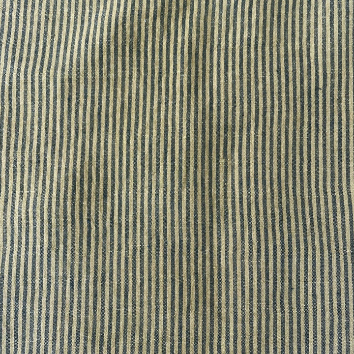 Linen Thin Stripe Fabric 6267 6495 6496 - The Linen Lab - Yellow