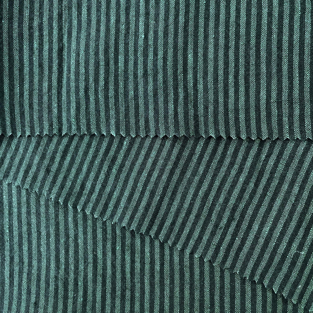 Linen Thin Stripe Fabric 6267 6495 6496 - The Linen Lab - Yellow