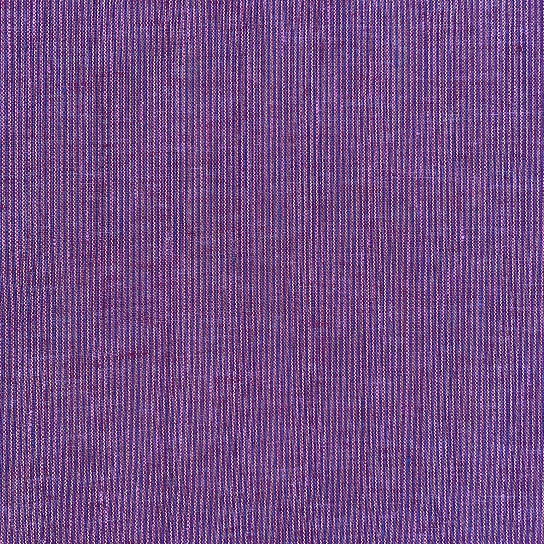 Linen Violet Stripe Fabric 6755 - The Linen Lab - Violet